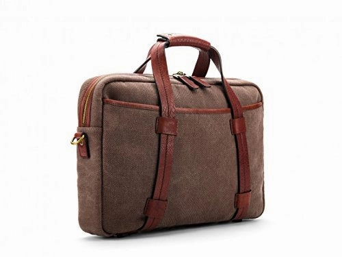 Bosca Canvas/Washed Bag Top Zip Laptop Bag