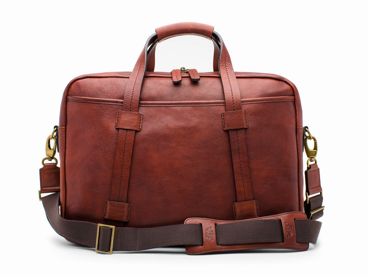 Bosca Canvas/Washed Bag Top Zip Laptop Bag