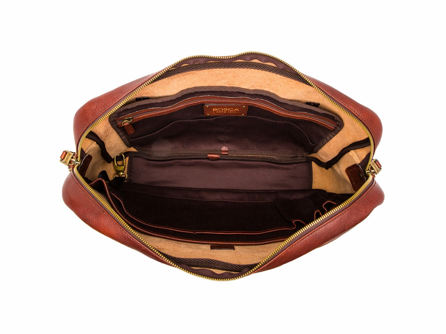 Bosca Canvas/Washed Bag Top Zip Laptop Bag