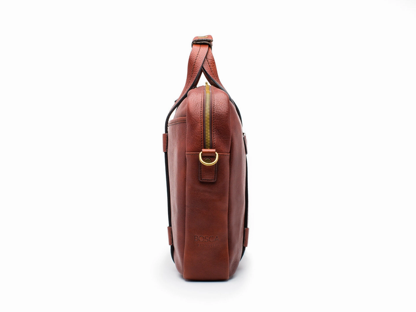 Bosca Canvas/Washed Bag Top Zip Laptop Bag