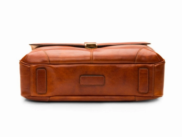 Bosca Men's Dolce Collection Flapover Briefcase