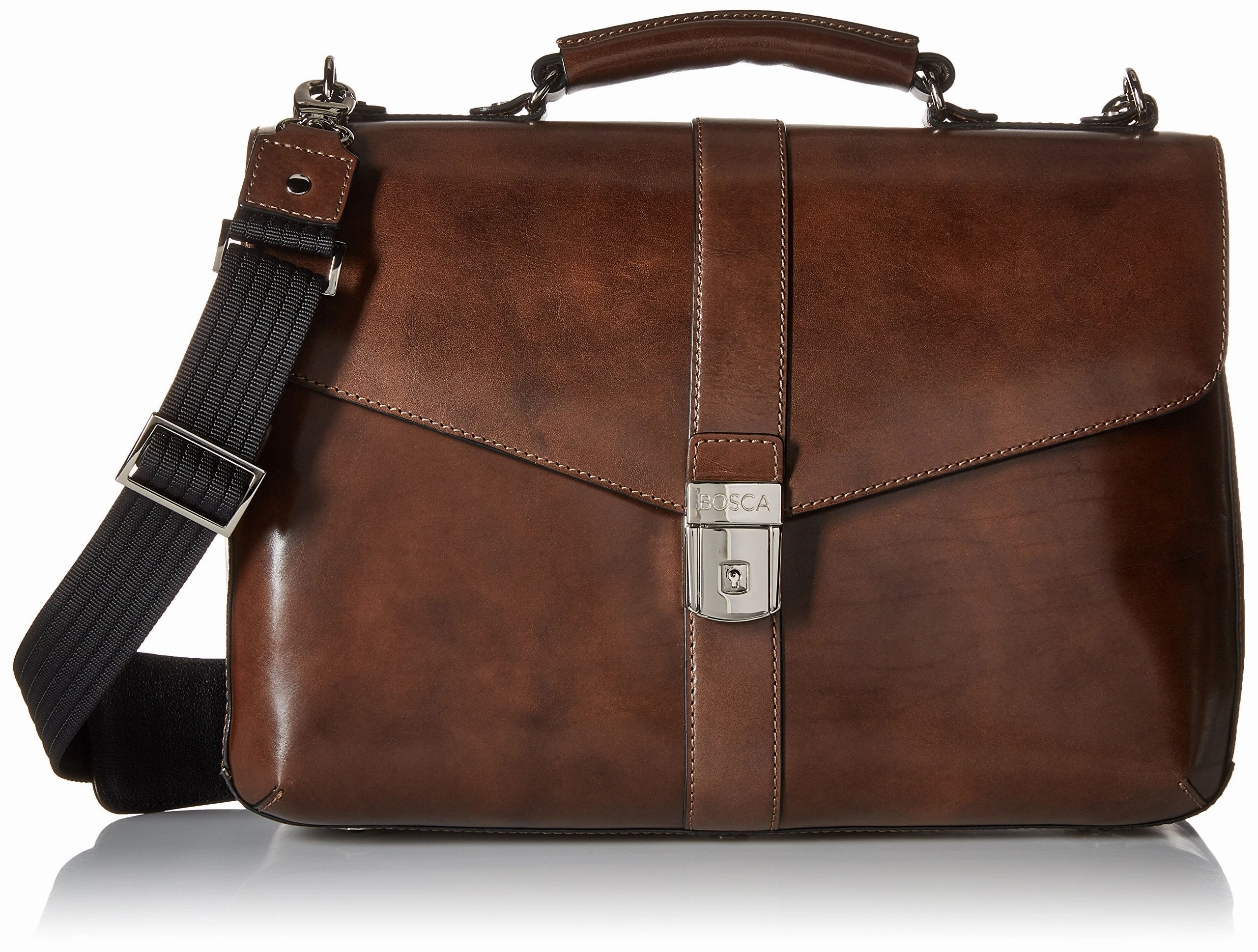 Bosca Old Leather Single Gusset Flapover Brief