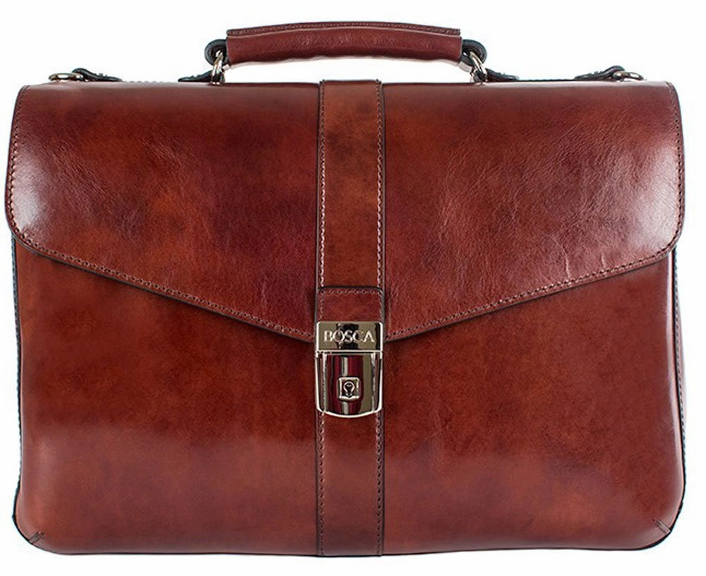Bosca Old Leather Single Gusset Flapover Brief