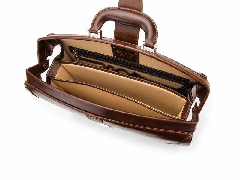 Bosca Old Leather Small Partners Briefcase