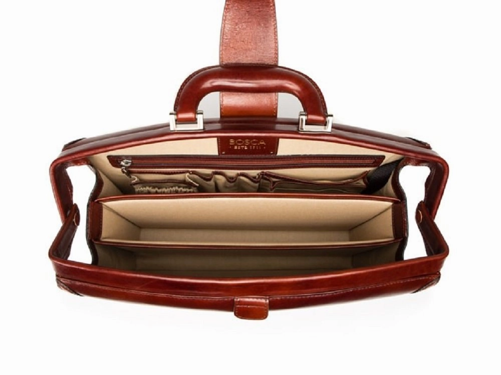 Bosca Old Leather Small Partners Briefcase