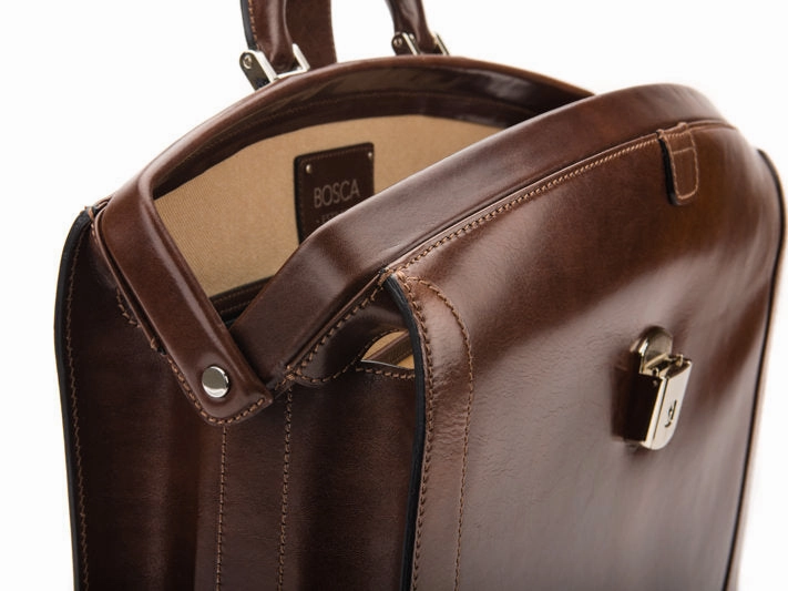 Bosca Old Leather Small Partners Briefcase