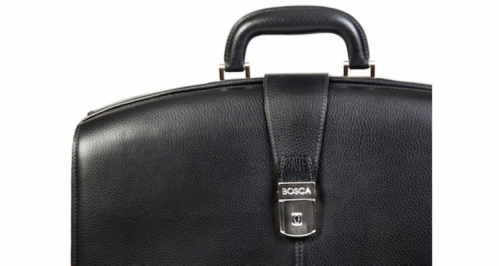 Bosca Tribeca Leather Collection Partners Briefcase