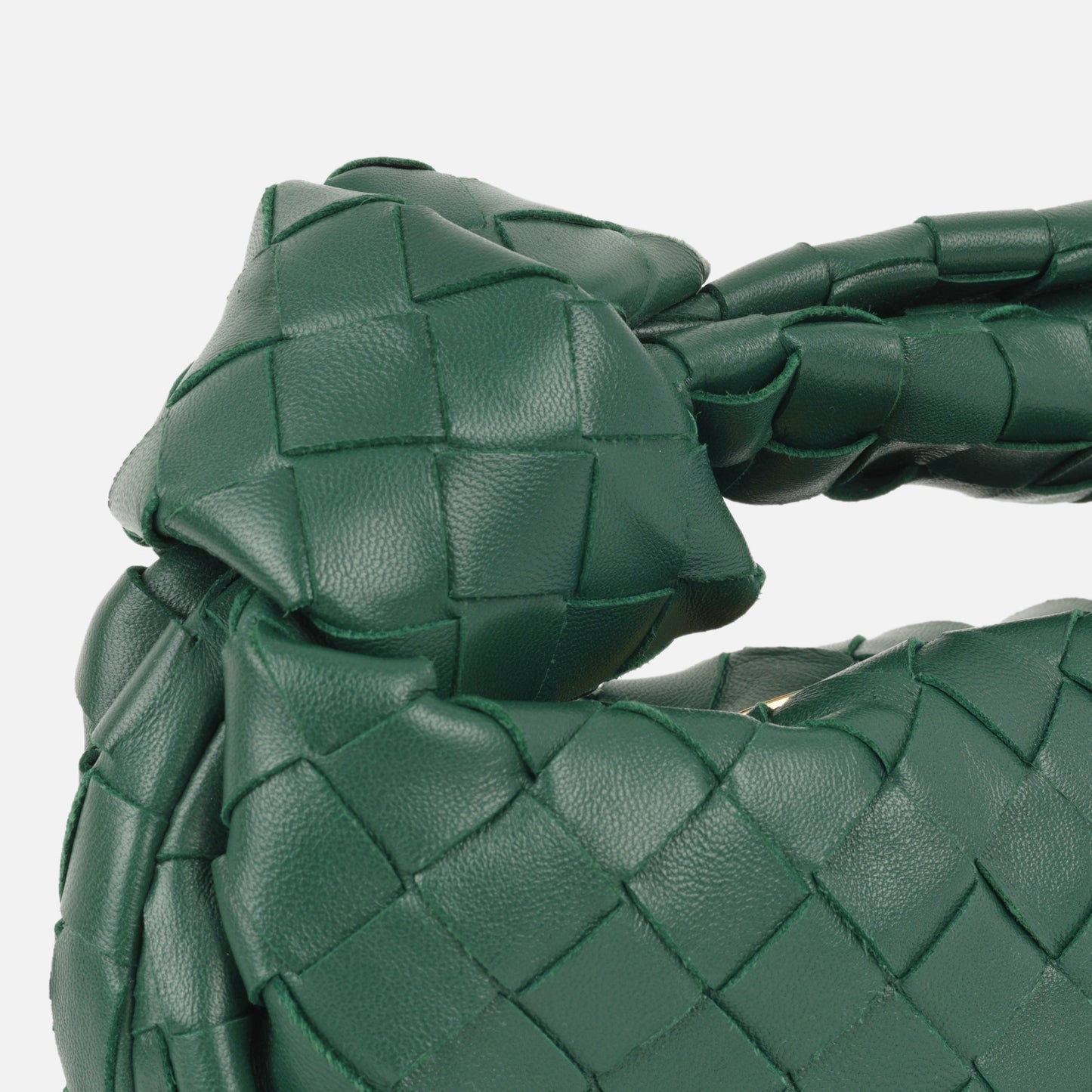 Bottega Veneta - Mini Jodie - Forest Green lambskin Intrecciato GHW - Pre-Loved