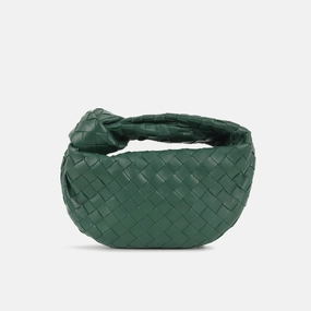 Bottega Veneta - Mini Jodie - Forest Green lambskin Intrecciato GHW - Pre-Loved
