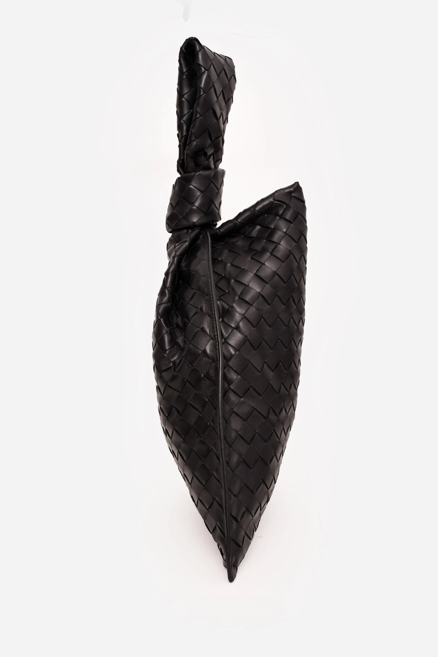 Bottega Veneta Black Intrecciato Twist Bag