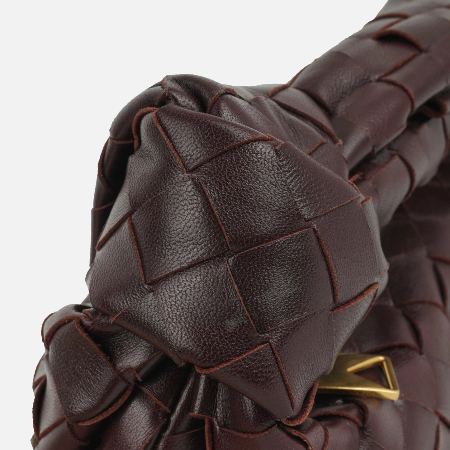 Bottega Veneta Bottega Veneta - Mini Jodie - Madder Brown Intrecciato GHW - Pre-Loved
