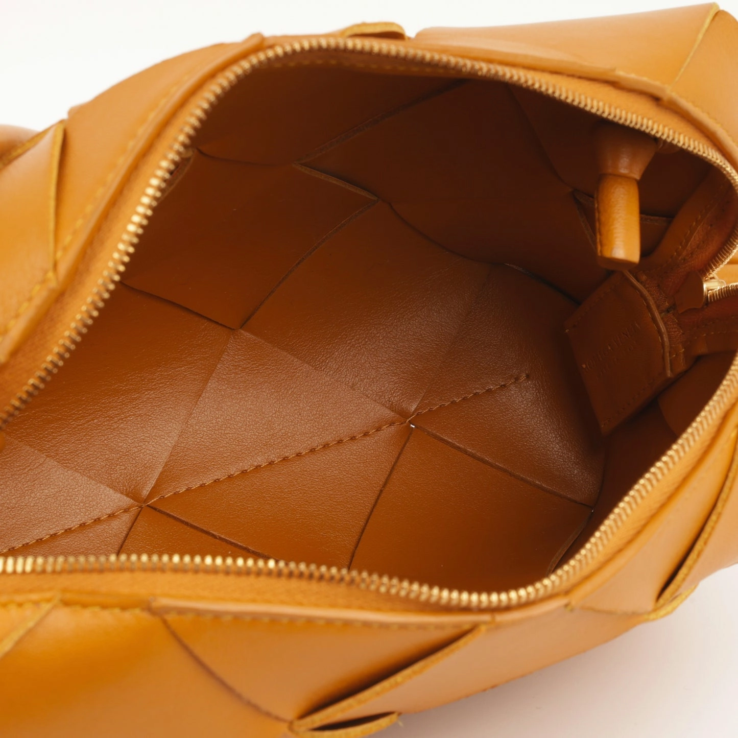 Bottega Veneta Bottega Veneta - Small Casette Camera Bag - Camel Intrecciato GHW - Pre-Loved