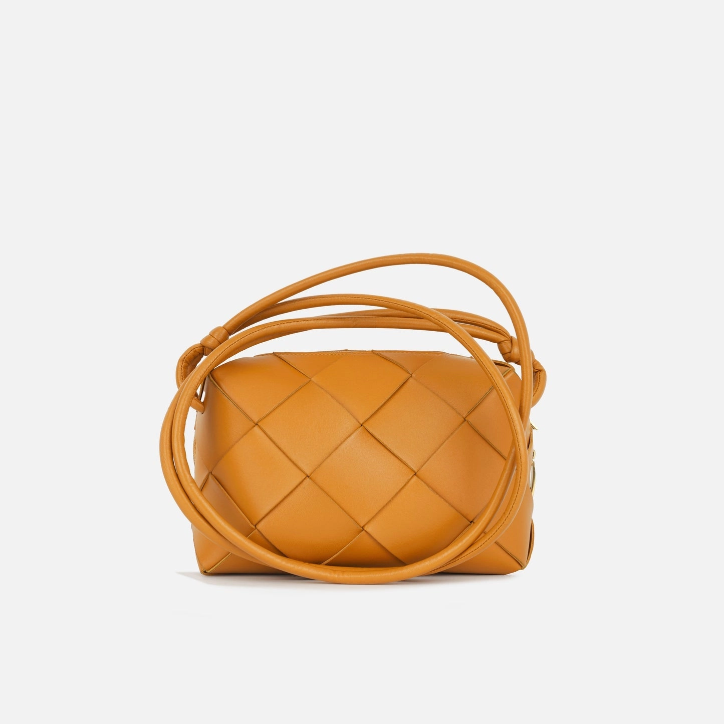 Bottega Veneta Bottega Veneta - Small Casette Camera Bag - Camel Intrecciato GHW - Pre-Loved