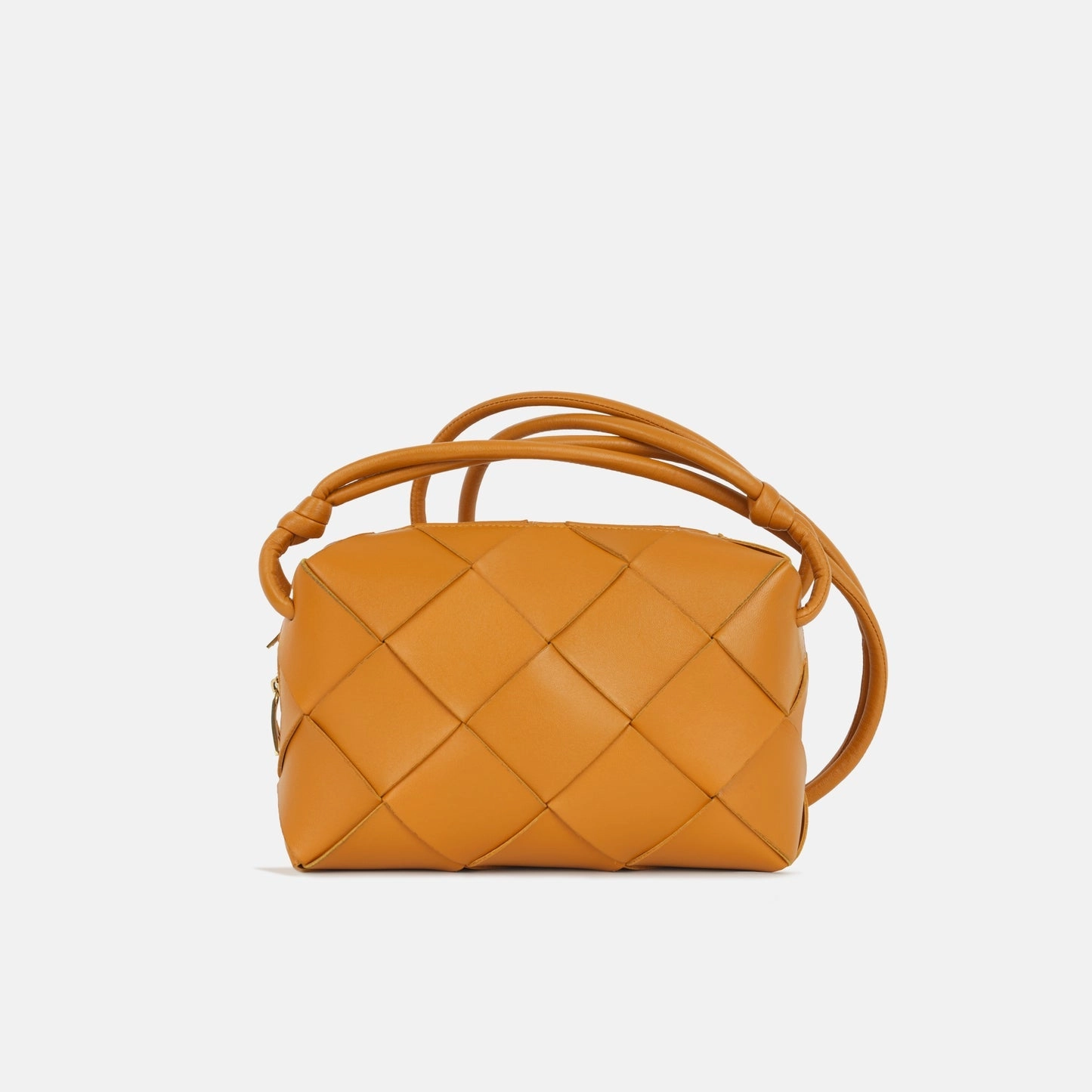 Bottega Veneta Bottega Veneta - Small Casette Camera Bag - Camel Intrecciato GHW - Pre-Loved