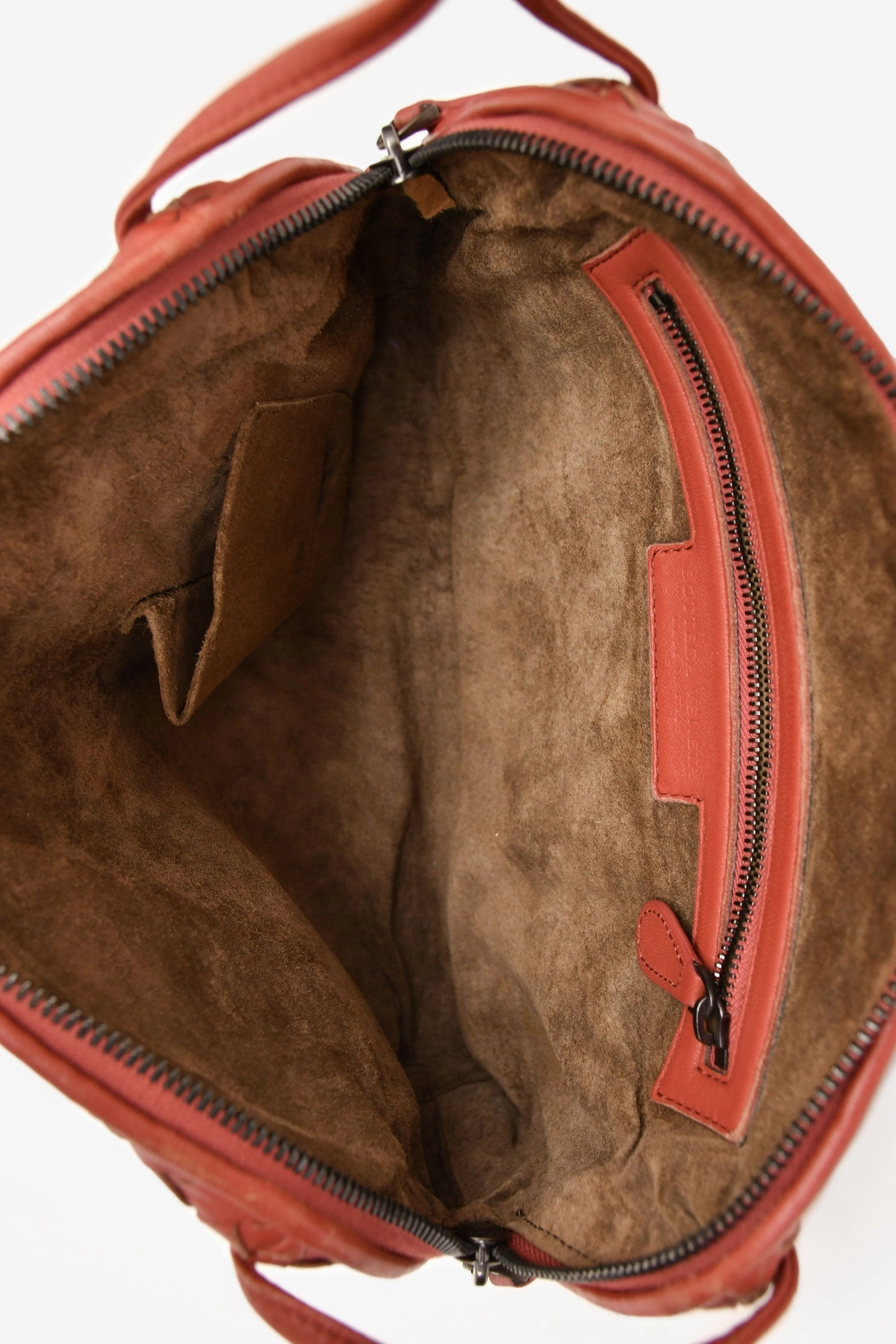 Bottega Veneta Burgundy Leather Intrecciato Crossbody Bag (As Is)