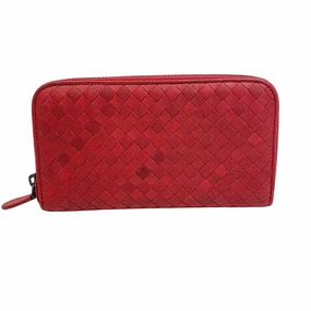 Bottega Veneta Intrecciato Leather Long Wallet (Bi-Fold) (Pre-Owned)