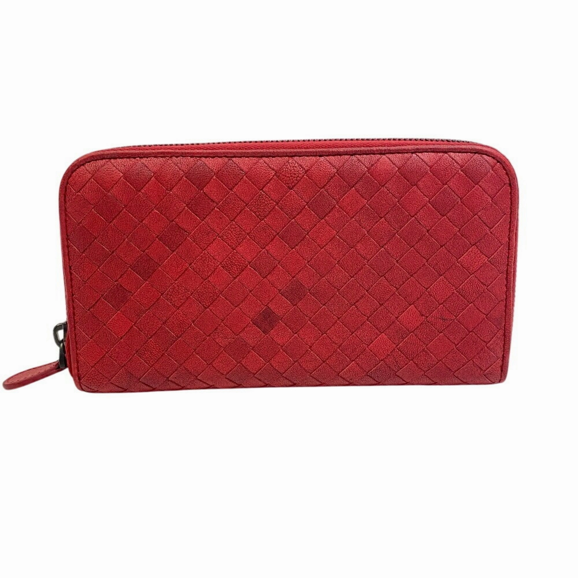Bottega Veneta Intrecciato Leather Long Wallet (Bi-Fold) (Pre-Owned)