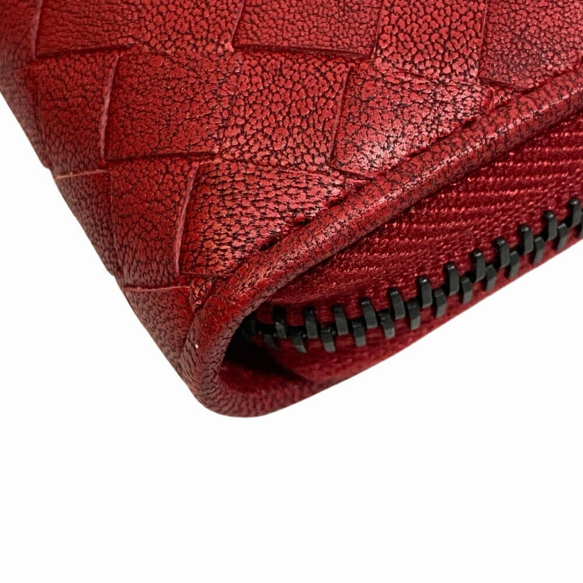 Bottega Veneta Intrecciato Leather Long Wallet (Bi-Fold) (Pre-Owned)