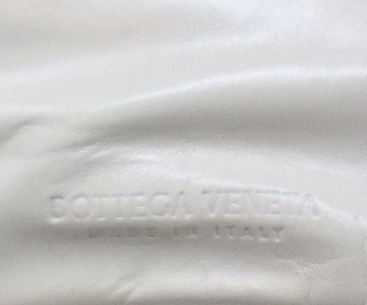 Bottega Veneta Ivory Leather Clutch