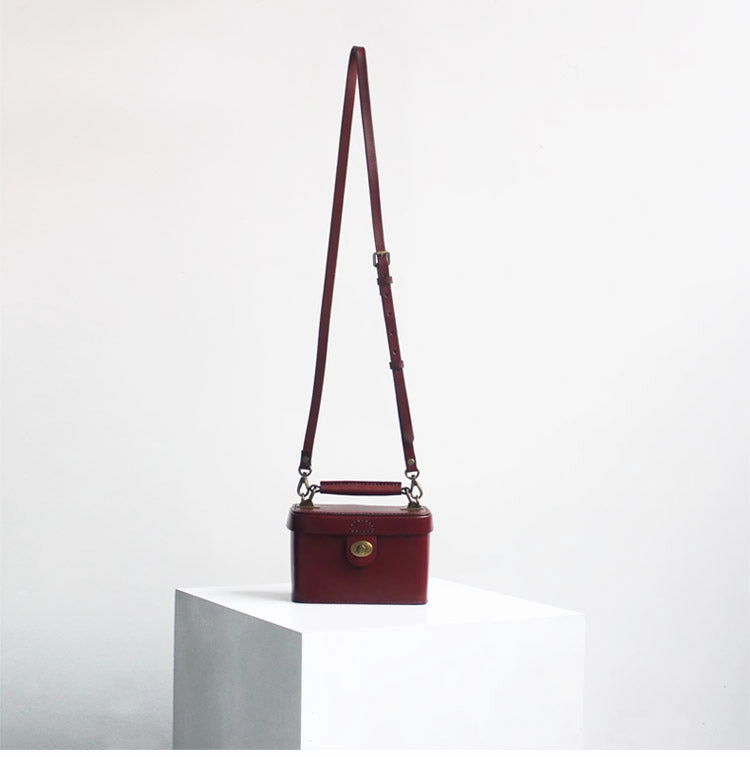 Box Crossbody Bag Womens Box Handbags Box Style Purse Box Purses Handbags Handmade Leather Box Bag