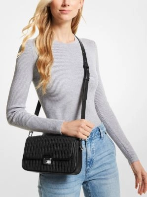 Bradshaw Small Pleated Logo Convertible Shoulder Bag