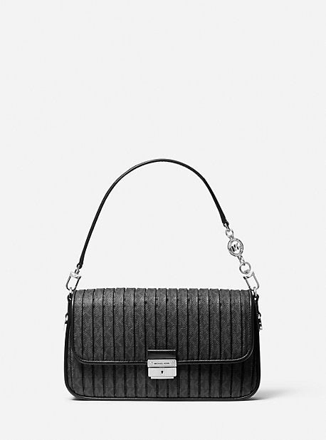 Bradshaw Small Pleated Logo Convertible Shoulder Bag