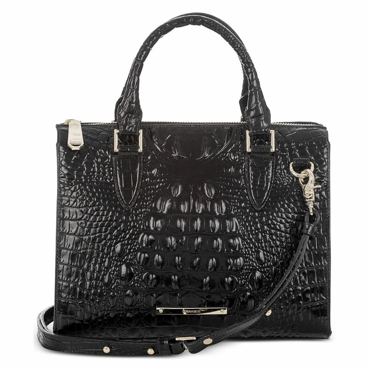 BRAHMIN Melbourne Anywhere Satchel Black