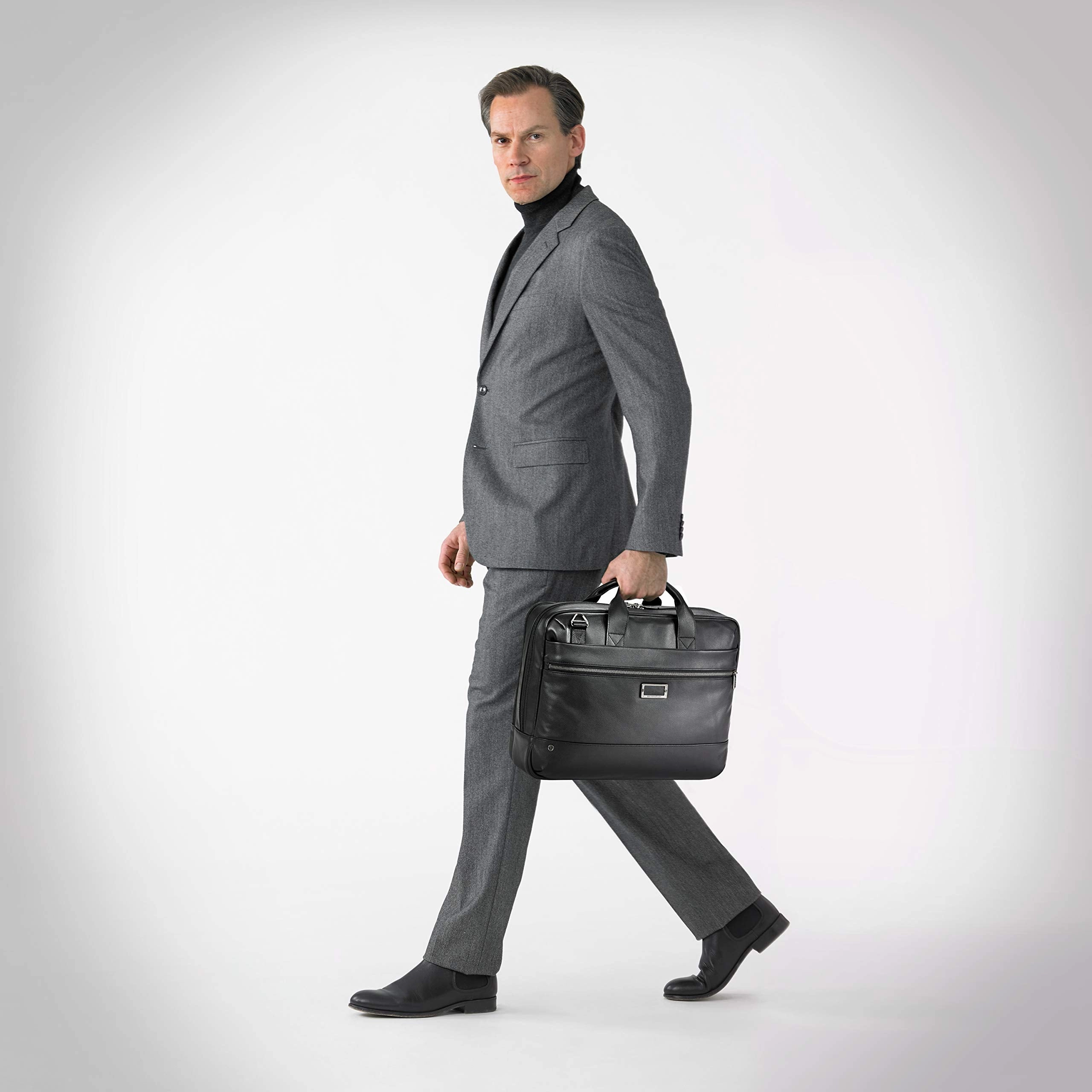 Briggs & Riley @work Leather Medium Brief