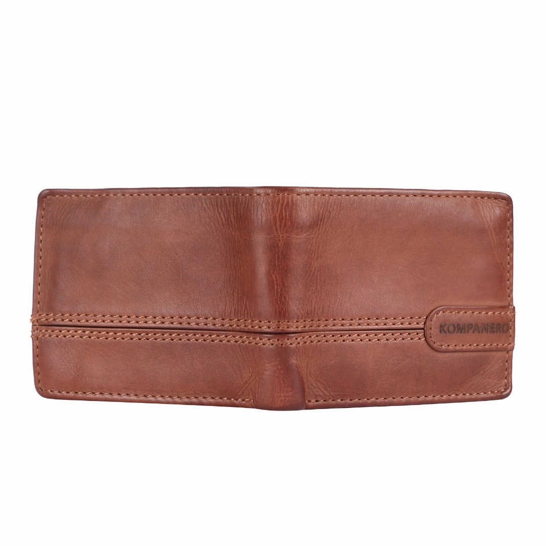 Brooks - The Mens Wallet -Cognac