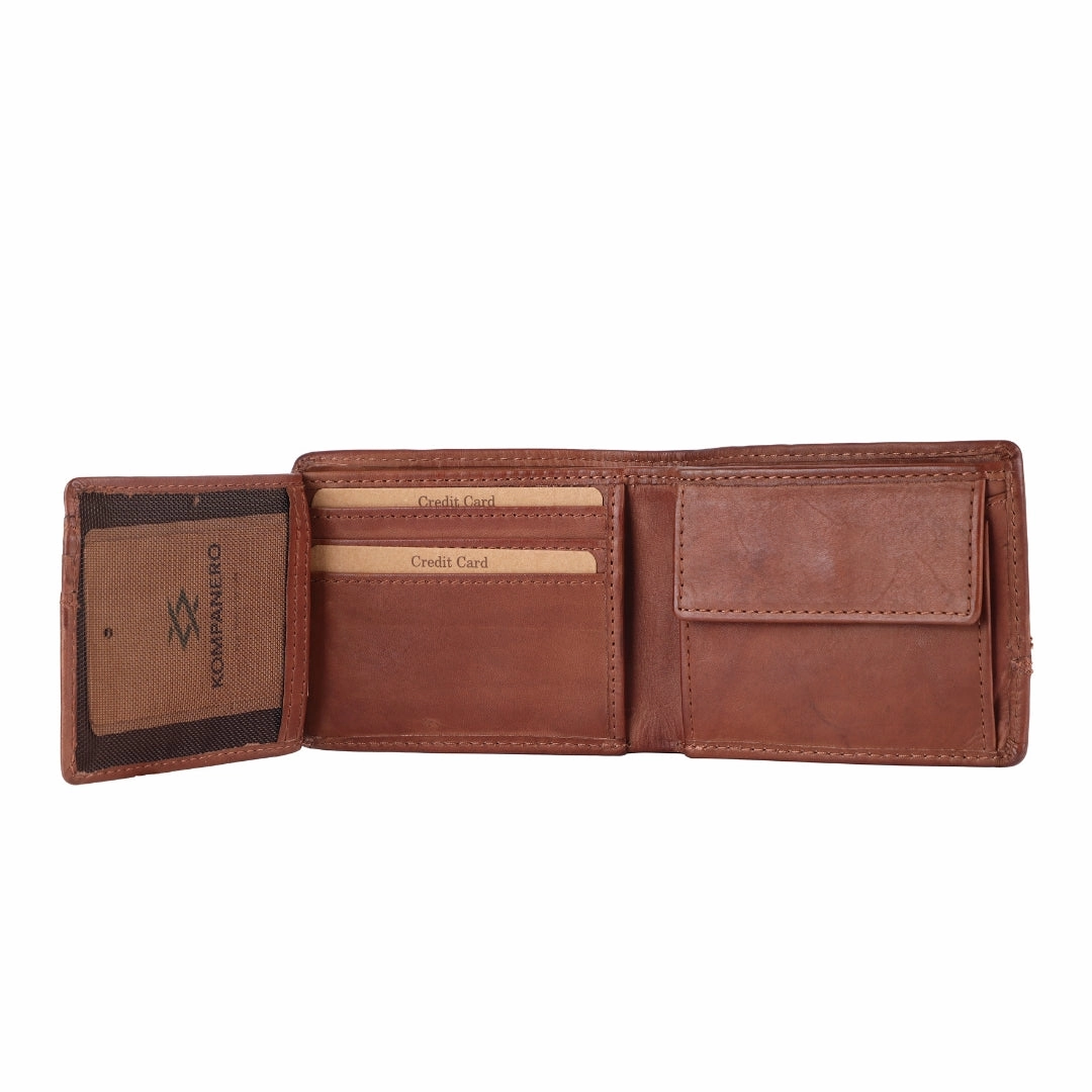 Brooks - The Mens Wallet -Cognac