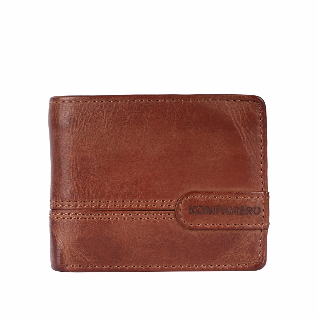 Brooks - The Mens Wallet -Cognac