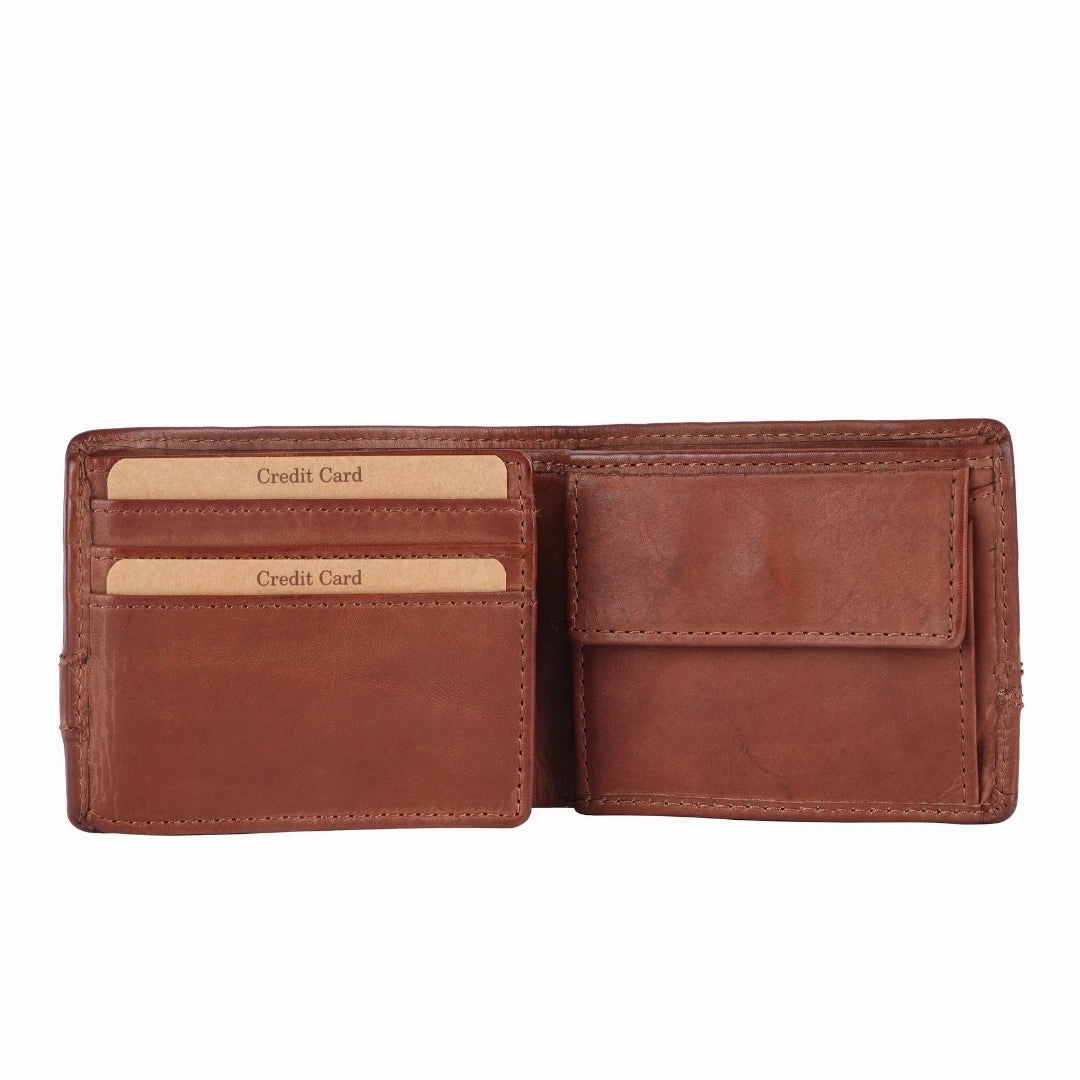 Brooks - The Mens Wallet -Cognac