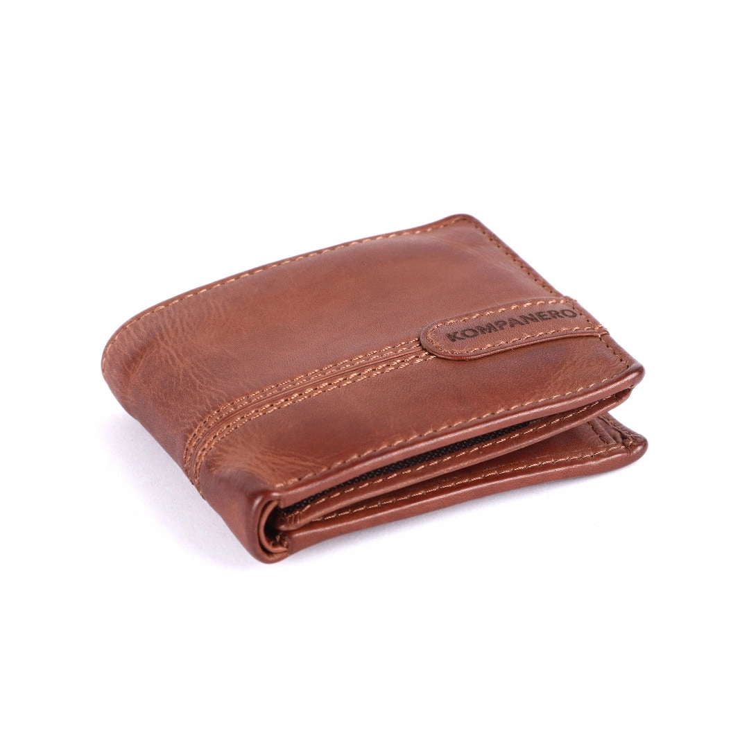 Brooks - The Mens Wallet -Cognac