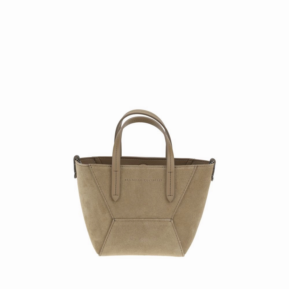 Brunello Cucinelli Suede Shoulder Bag