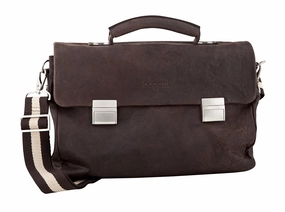 Bugatti Go West Leather Medium Briefcase