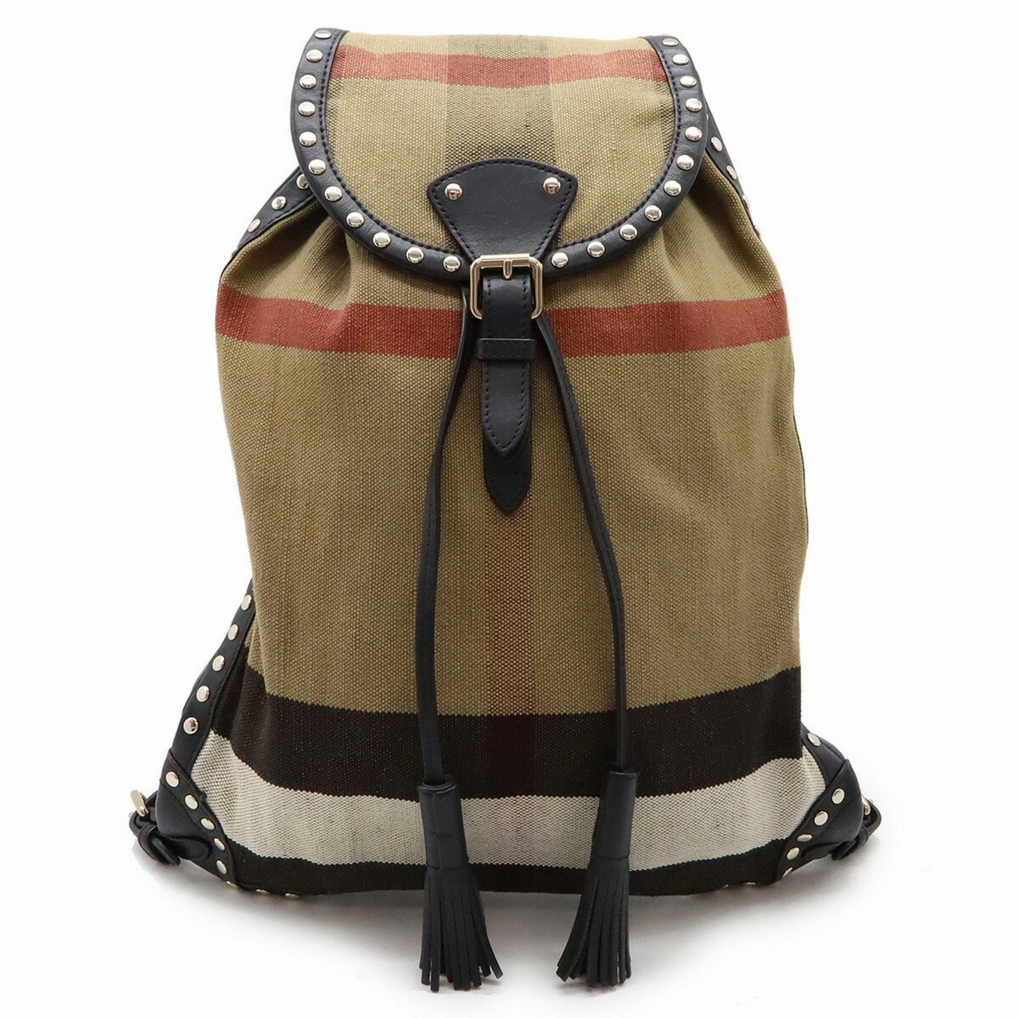 Burberry   Color Canvas Leather Backpack (Pre-Owned)
