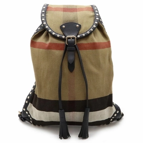 Burberry   Color Canvas Leather Backpack (Pre-Owned)