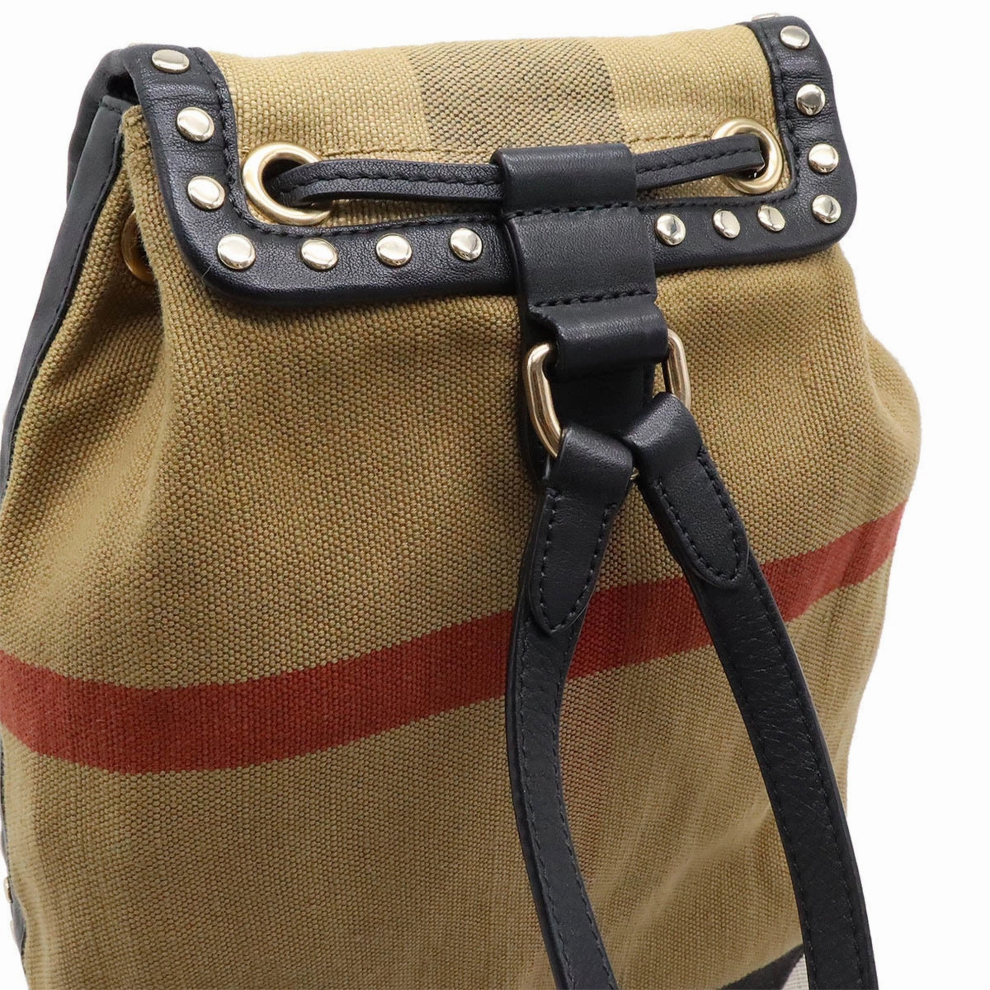 Burberry   Color Canvas Leather Backpack (Pre-Owned)