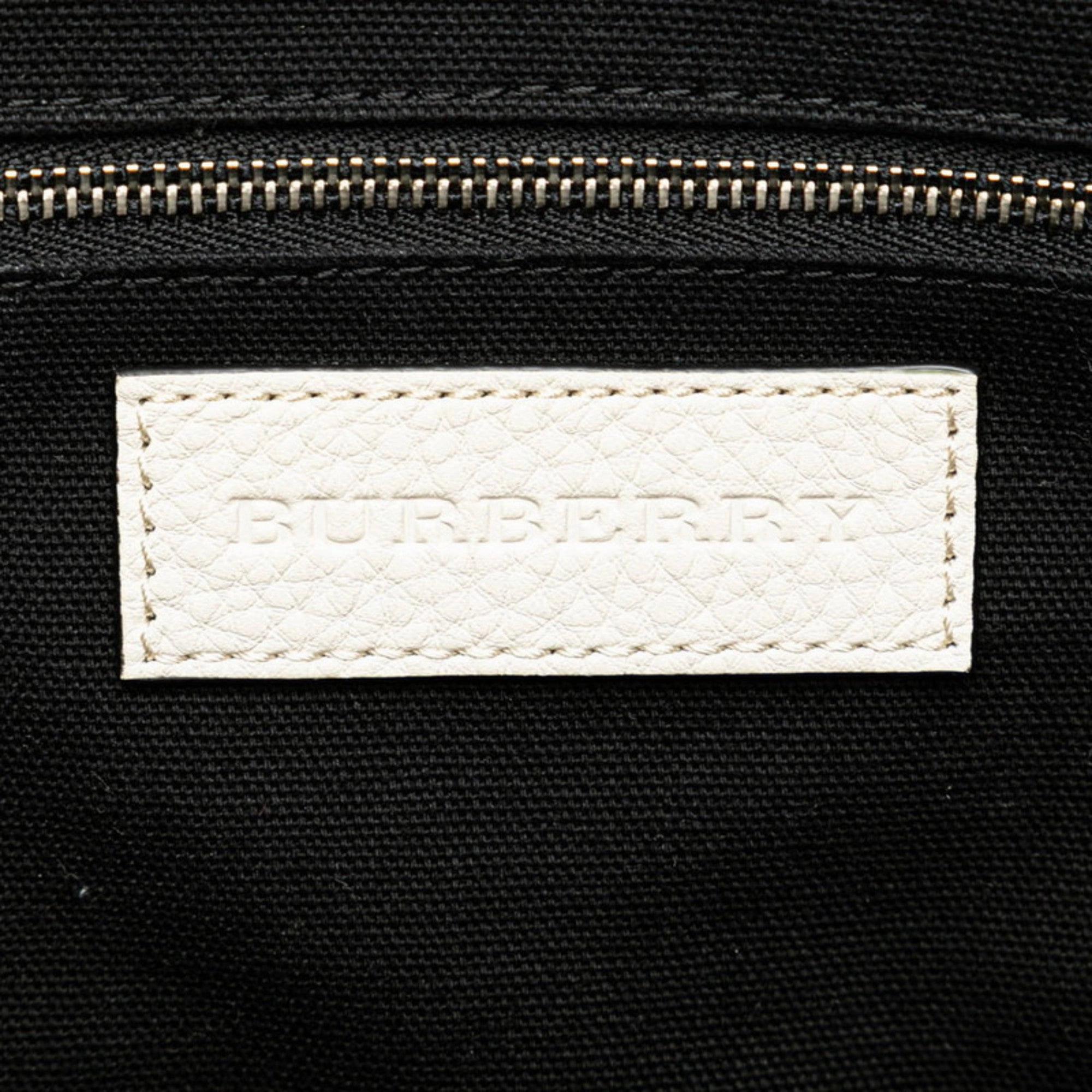 Burberry   Color  Leather Canvas Handbag Tote Bag (Pre-Owned)