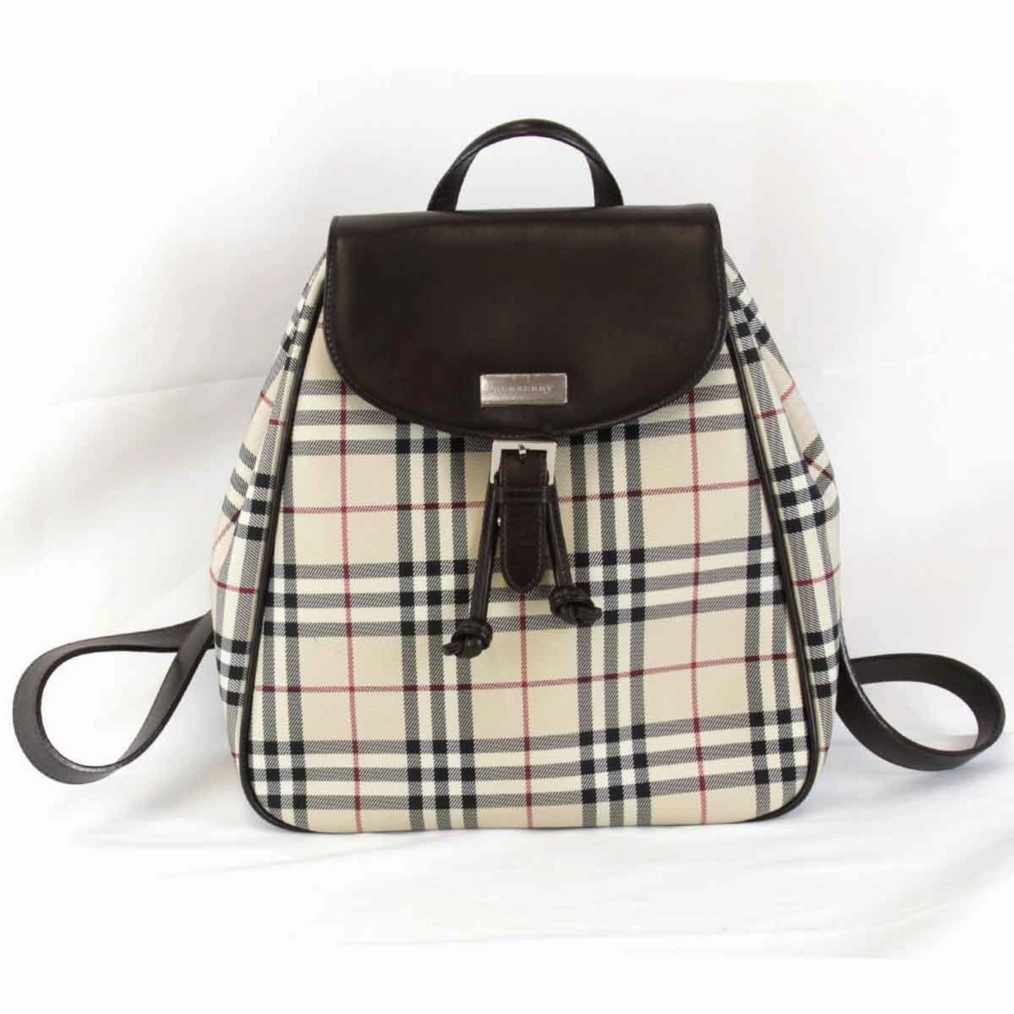 Burberry  Canvas Backpack (Pre-Owned)