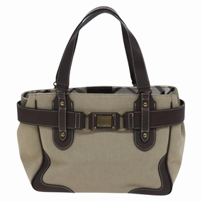 Burberry Canvas Tote Bag (Pre-Owned)