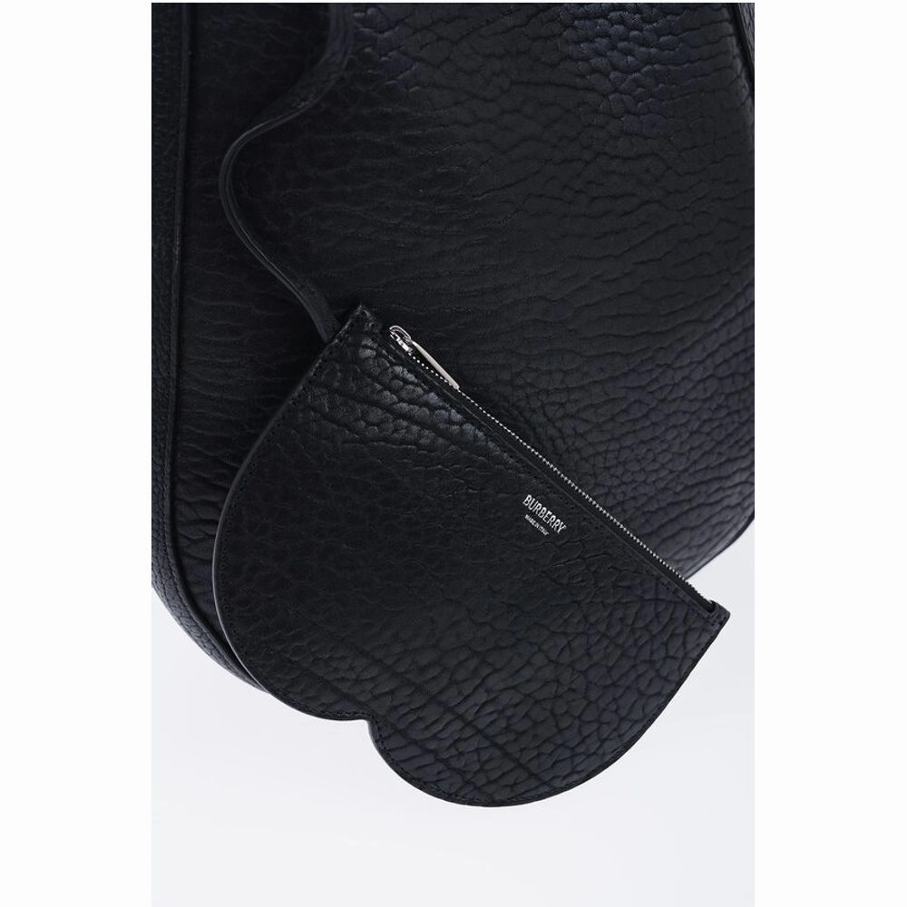 Burberry Grained Leather CHESS Bag with Removable Clutch