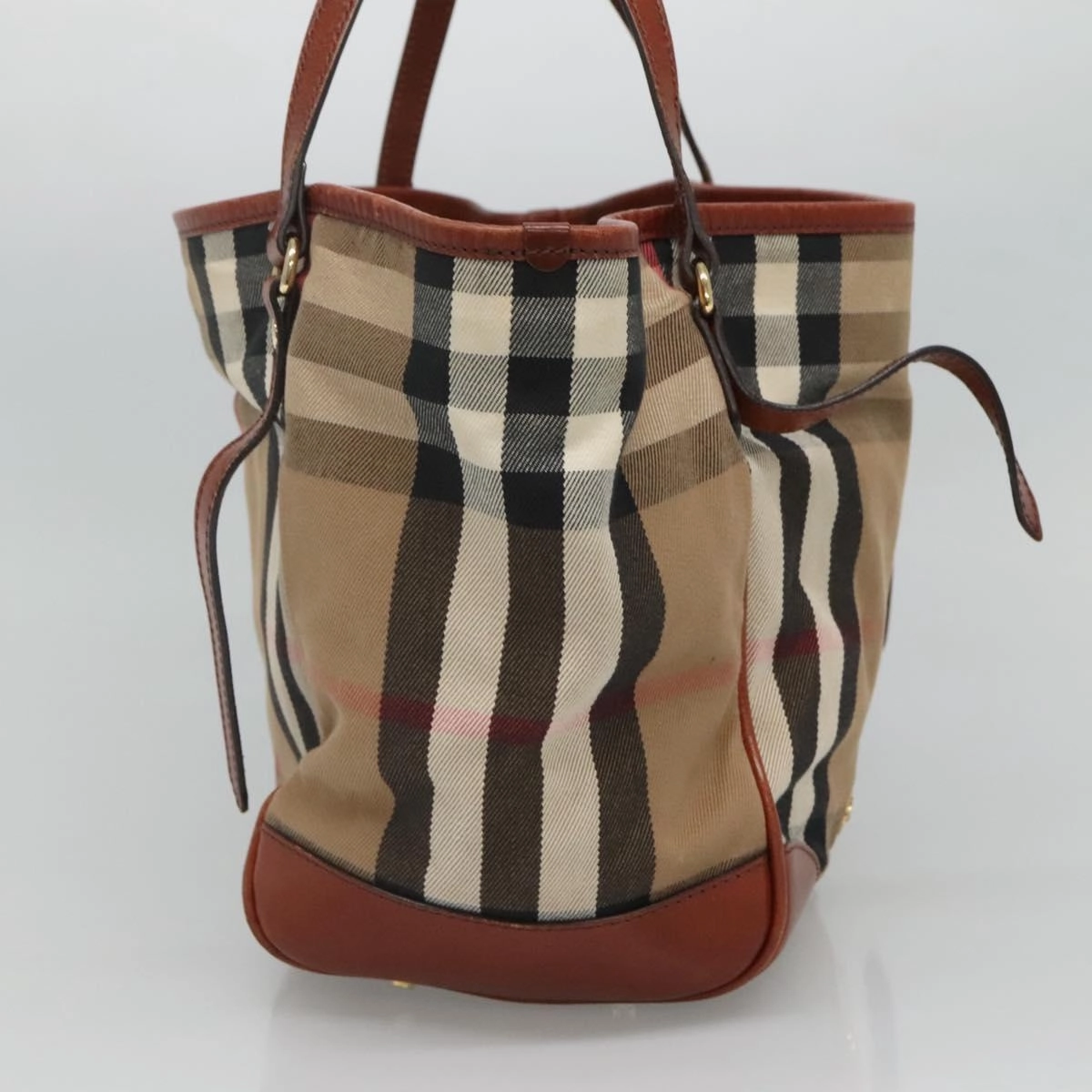 Burberry House Check Canvas Tote Bag (Pre-Owned)