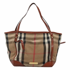 Burberry House Check Canvas Tote Bag (Pre-Owned)