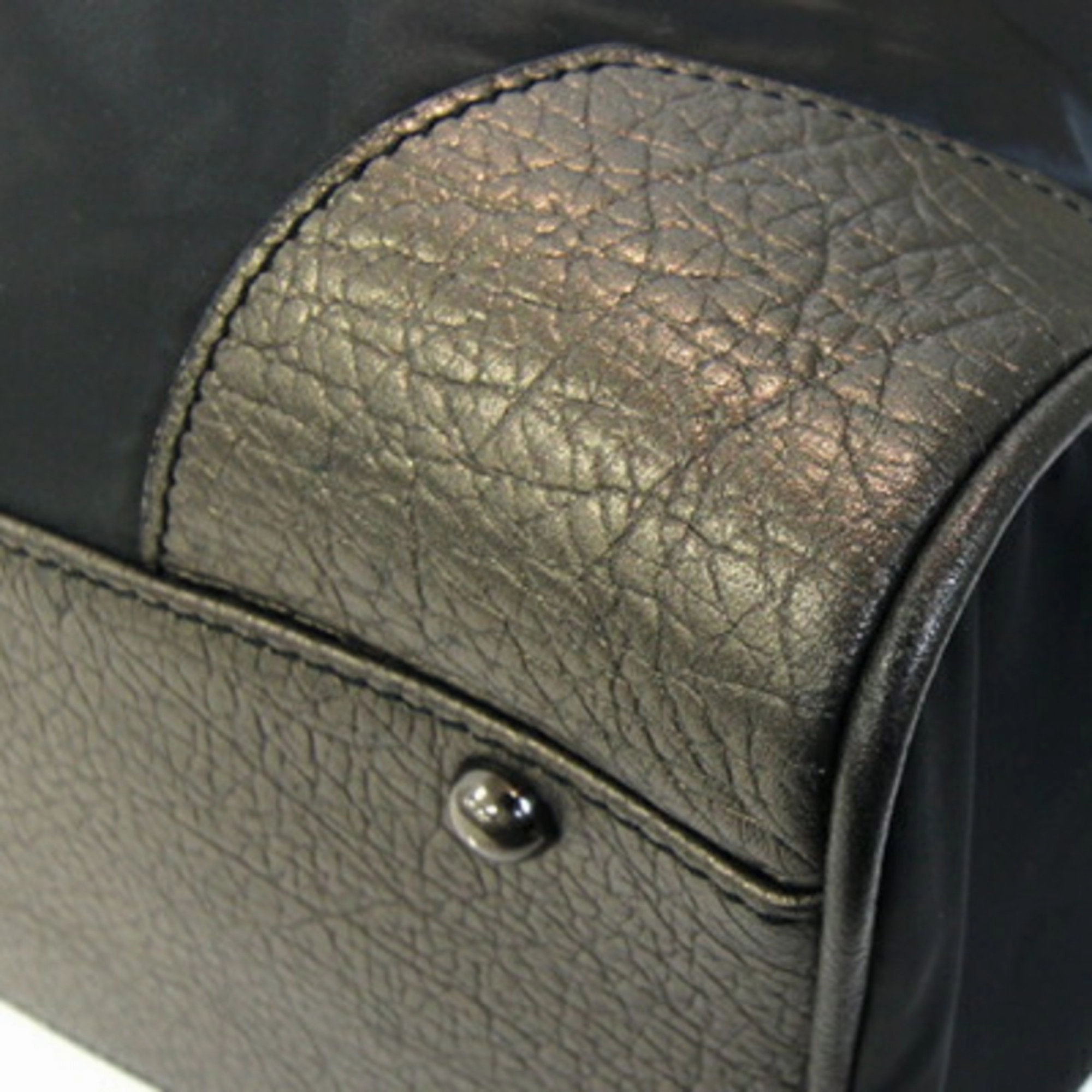 Burberry  Metallic Nylon Leather Tote Bag (Pre-Owned)