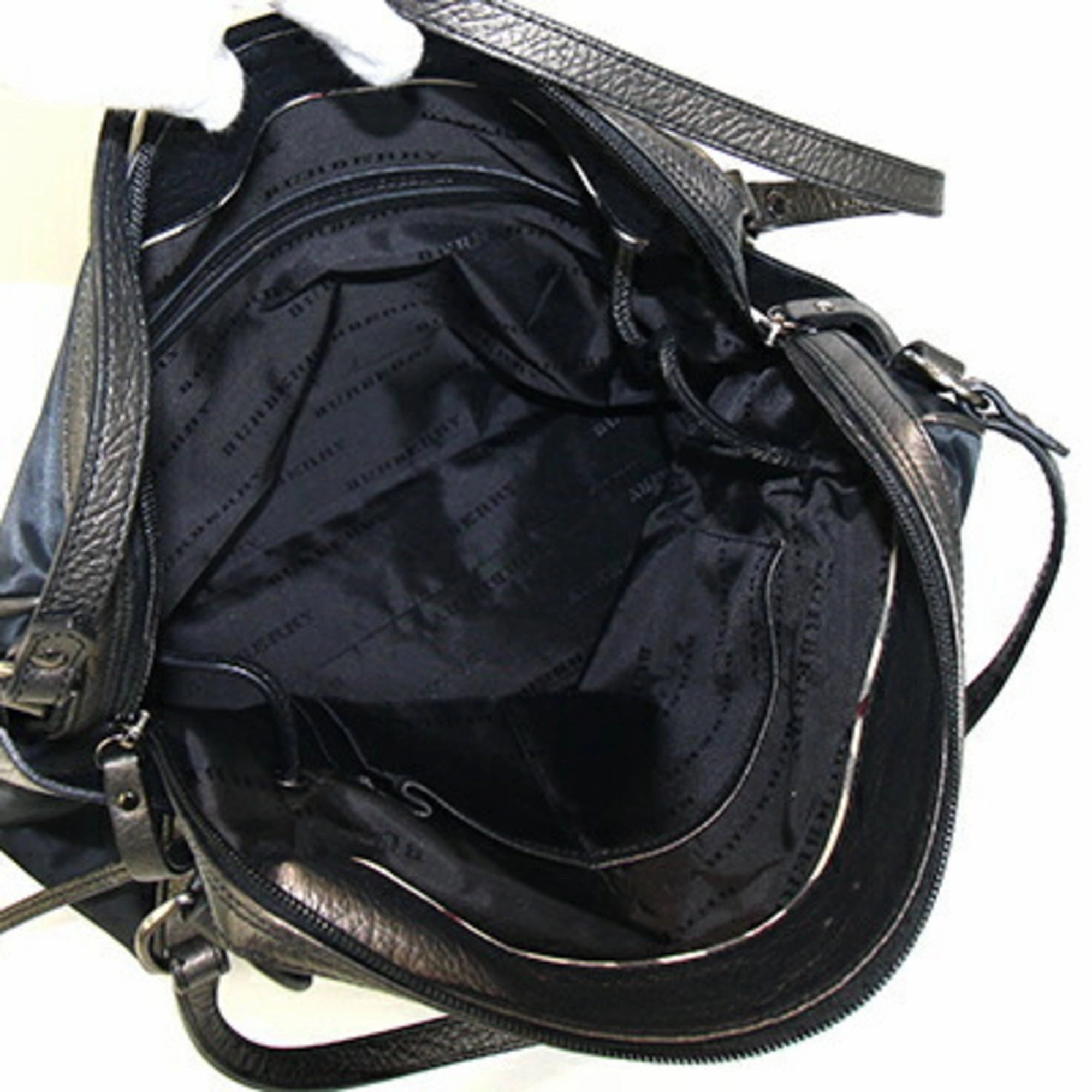 Burberry  Metallic Nylon Leather Tote Bag (Pre-Owned)