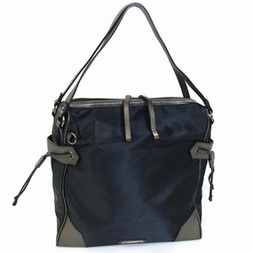 Burberry  Metallic Nylon Leather Tote Bag (Pre-Owned)