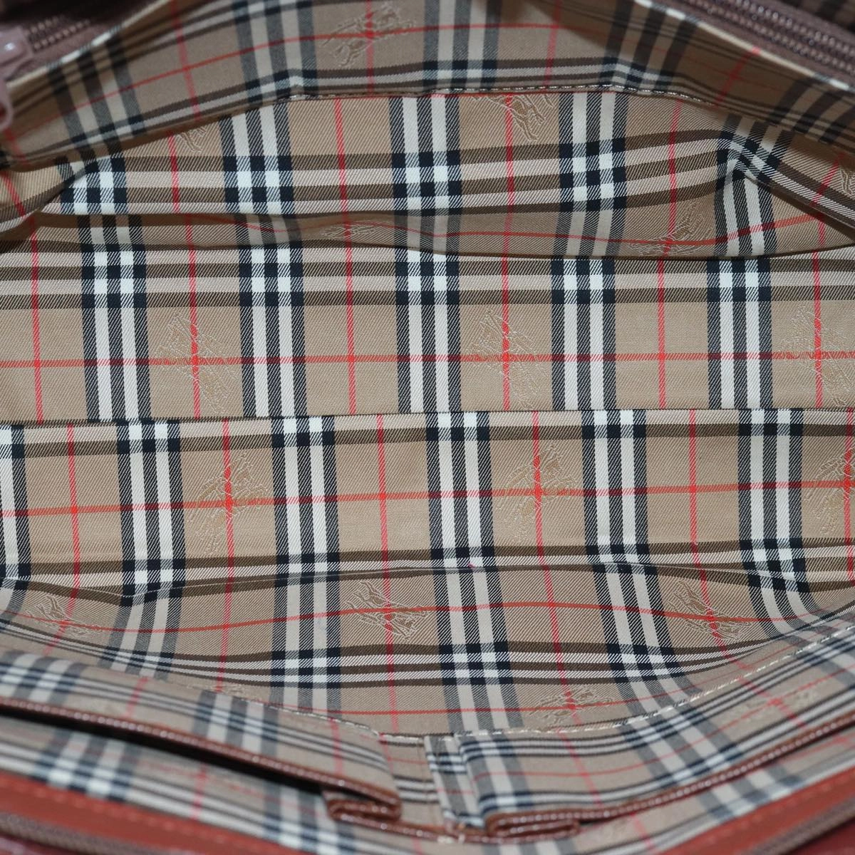 Burberry Nova Check  Leather Tote Bag (Pre-Owned)