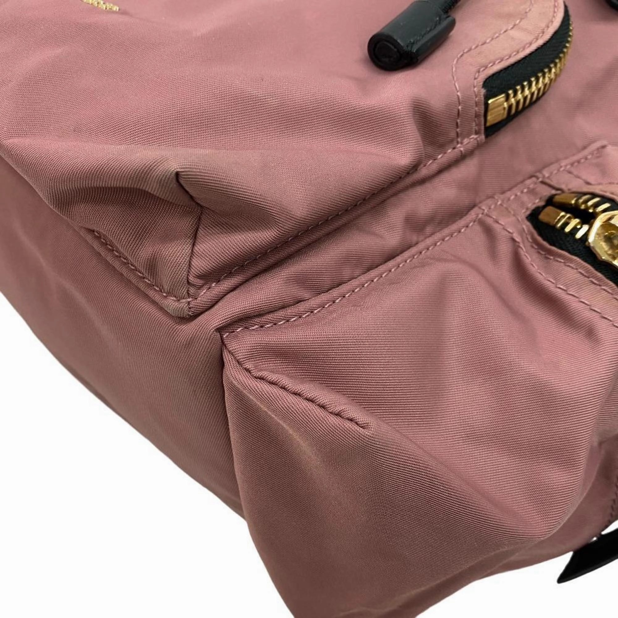 Burberry  Nylon Leather Backpack (Pre-Owned)