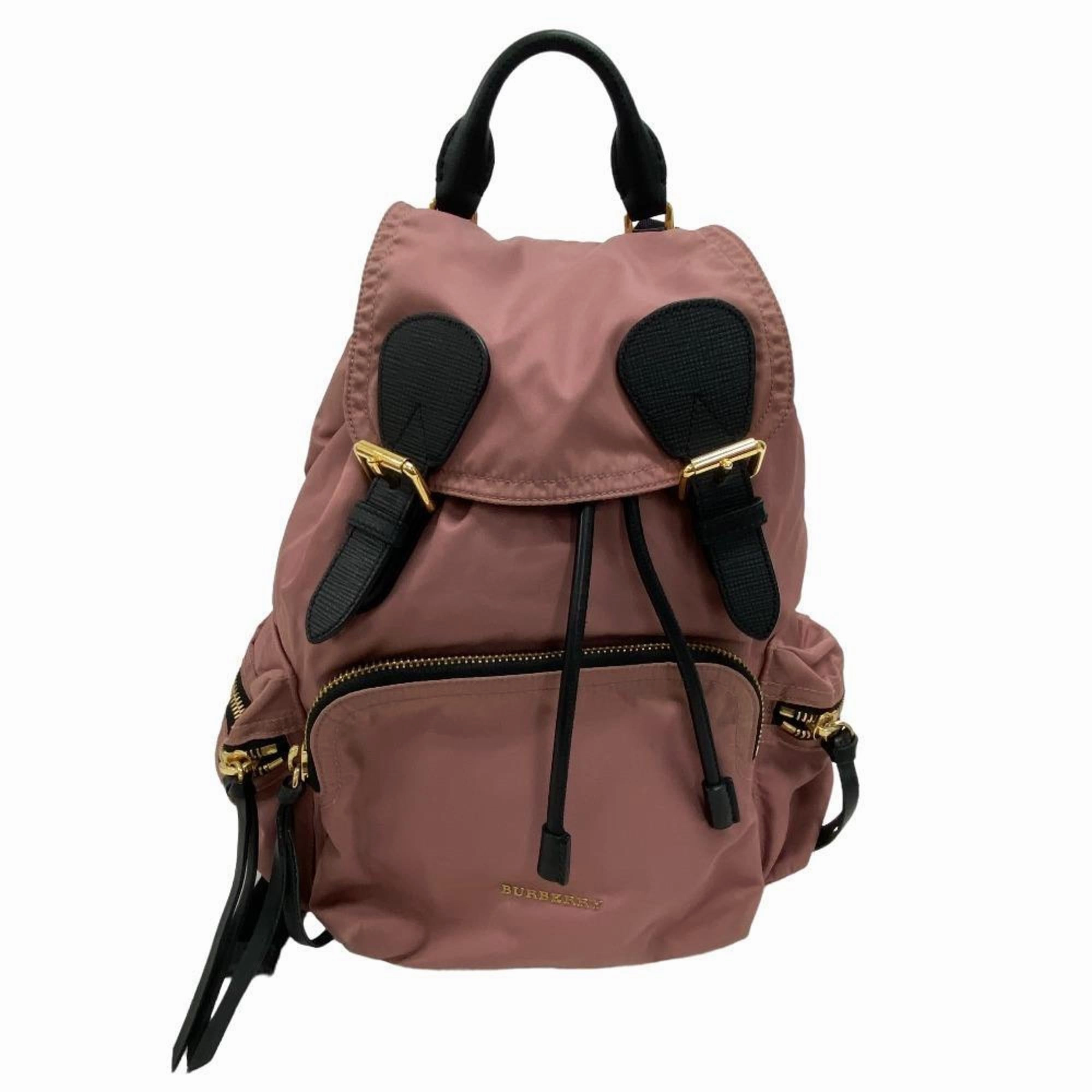 Burberry  Nylon Leather Backpack (Pre-Owned)
